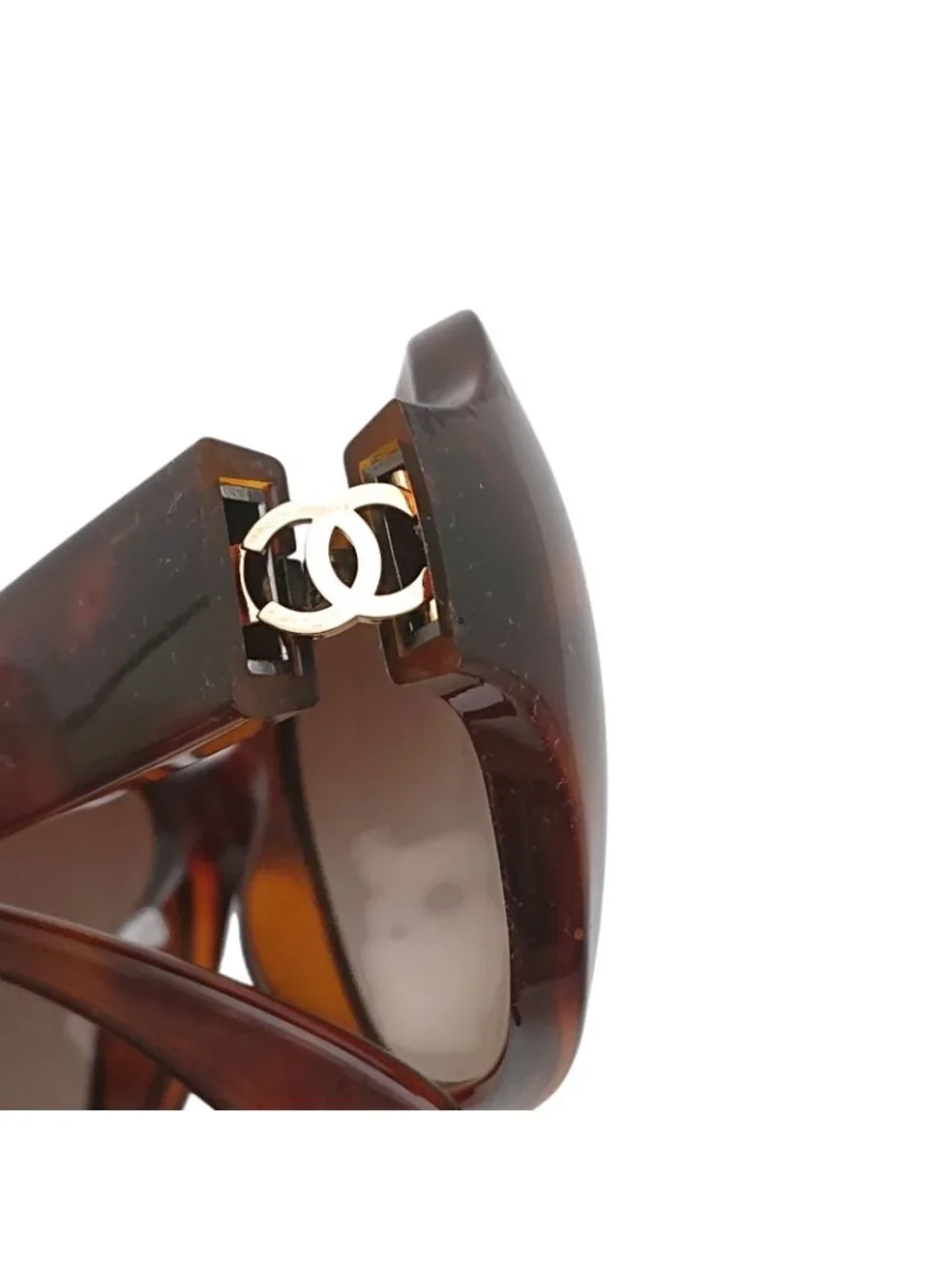 Chanel Sunglasses CC Logo Tortoiseshell Pattern Brown Eyewear